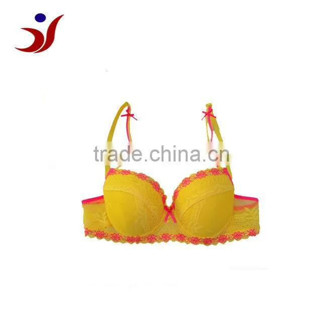 sexi girl wear colorful lace bra