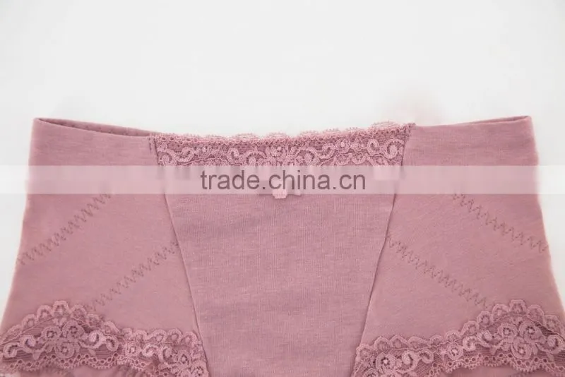 Factory Colorful 95% Cotton 5% Spandex with Lace Custom Sexy Fancy Woman Underwear