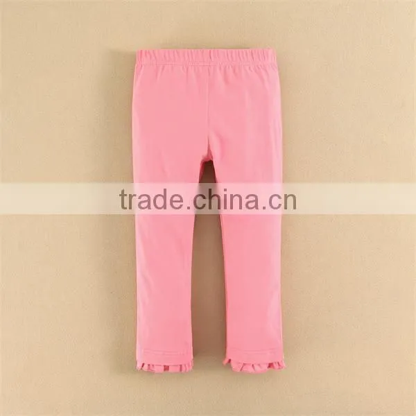 2015 baby wear baby girls colored cotton pants