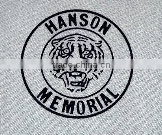 Flock Cheap Custom Heat Transfer Embossed Label for Clothing