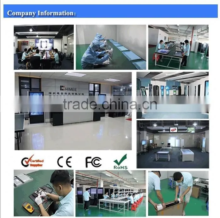 42inch double sided floor standing lcd display media pc