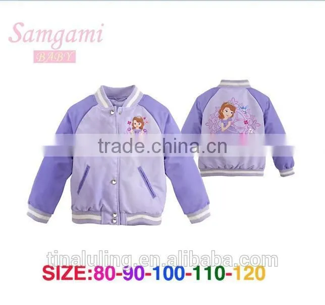 2015 new girls princess cartoon pullover sweatshirt without hood
