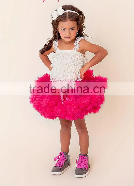 Hot Sale Baby Boutique Dresses TuTu Pettskirts Ruffle Fluffy TuTu Dress