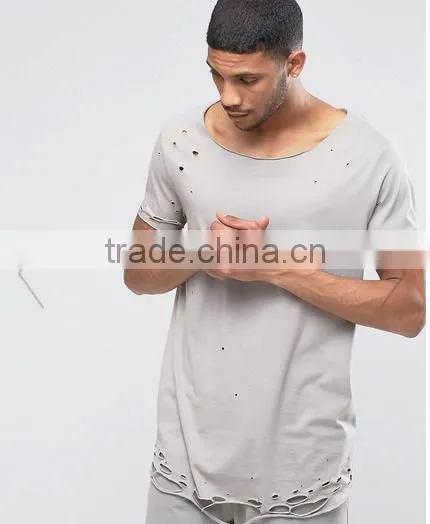 Fashion Men's T-shirt Hollow Designer, the rock t shirt, the ripped t shirt