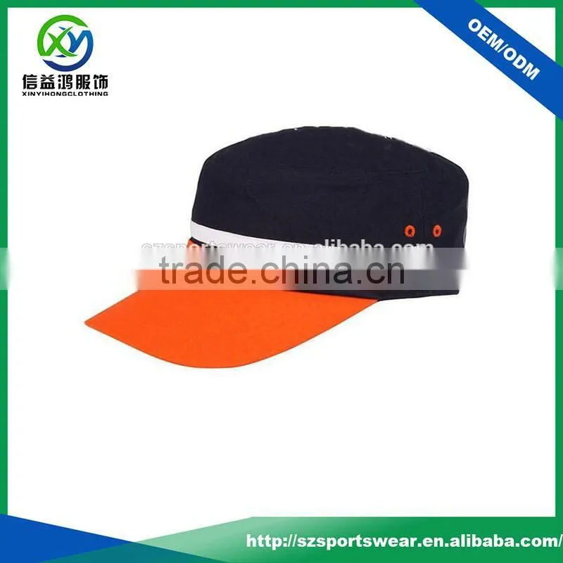 Custom color combination high quality cotton fabric sports caps/golf caps