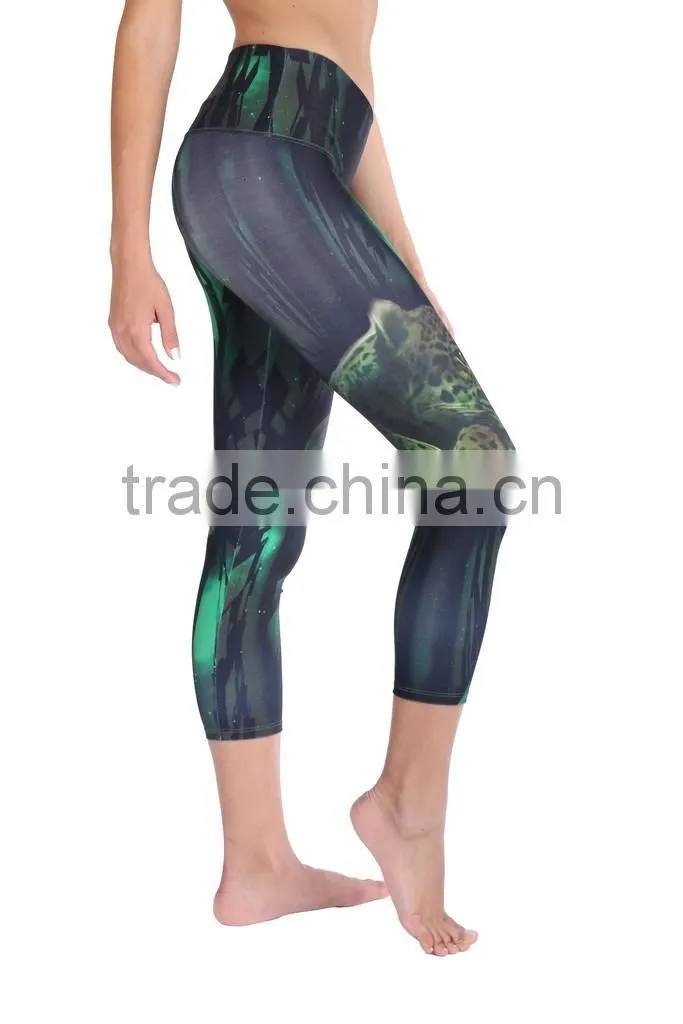 Yoga apparel wholesale printed tights and leggings