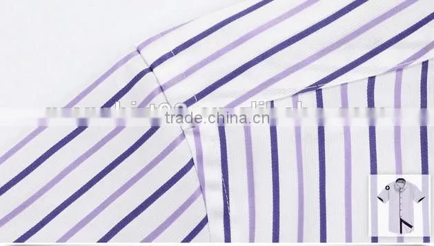 Men's new model t shirts vertical stripes fabric fancy t shirt for men