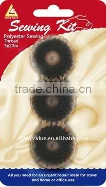 100%polyester Sewing thread,three rolls