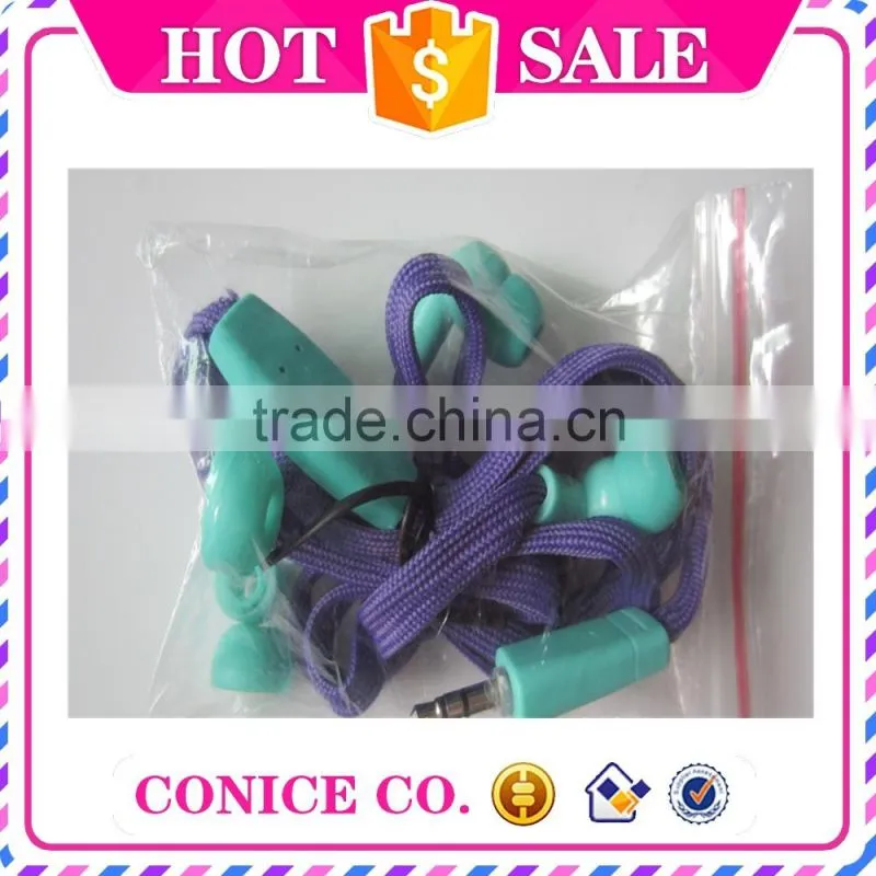 high quality noise cancelling function balance armature shoelace earphone with mic