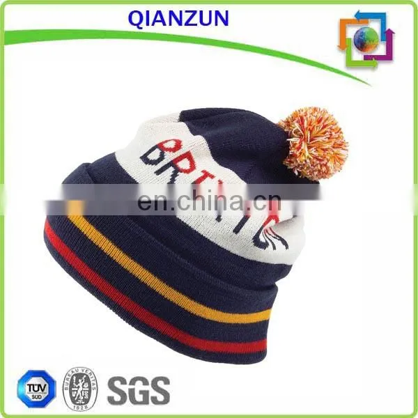 Pom Custom Embroidery Beanie