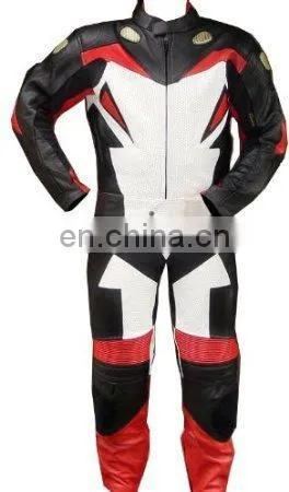 leather motorbike racing suit