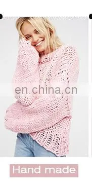 Ladies oversized Pullover Chunky Open Knit Sweater Jumper
