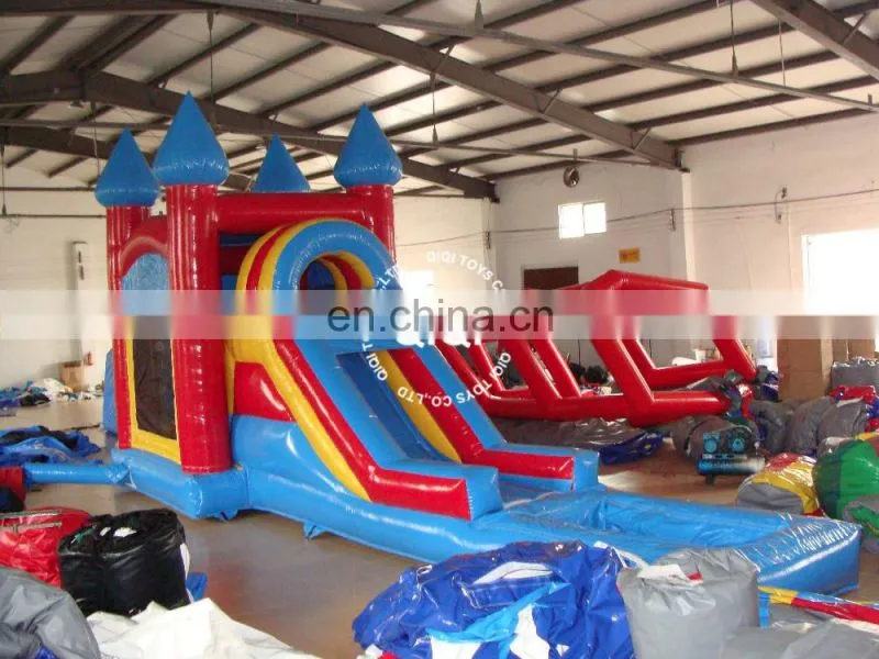 Sports & Entertainment Inflatable Jumping Castle with Slide and Pool
