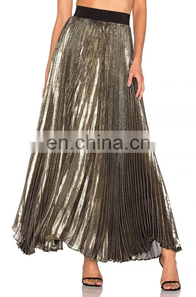 Factory best selling women umbrella pleated long skirt