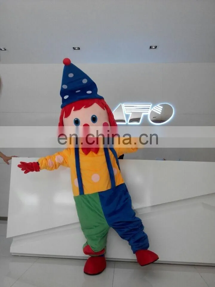 popular clown mascot costume,lovely joker mascot costume,performance mascots