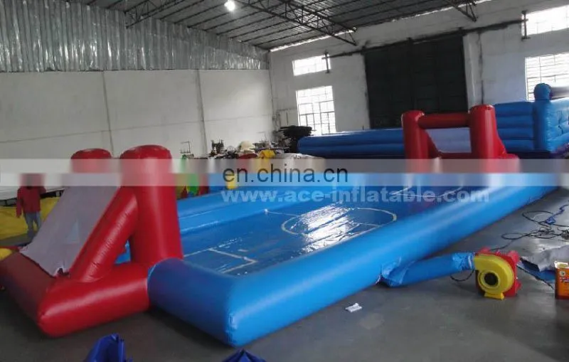 Portable inflatable football pitch, inflatable soccer pitch for sale