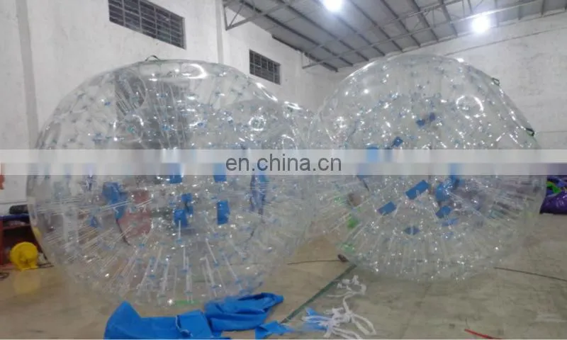 transparent inflatable zorb ball for water and grass