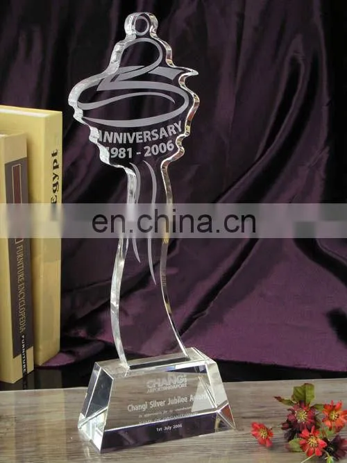 crystal football trophy cup