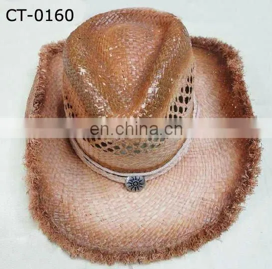 Painted Straw Cowboy Hat
