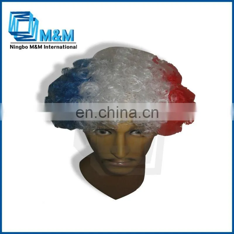 fashion Ecuador country flag design cheering wigs for fans