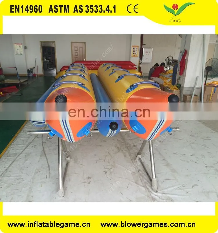 0.9mm PVC tarpaulin air tight inflatable water banana boat float