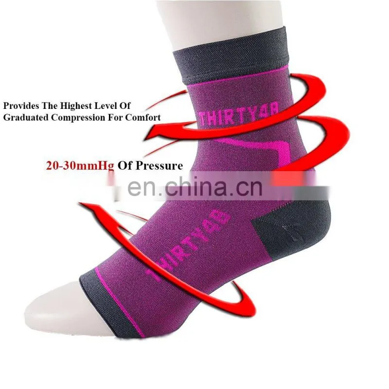 20-30 mmHg Foot Compression Sleeves for Ankle/Heel Support, Increase Blood Circulation, Relieve Arch Pain, Reduce Foot Swelling