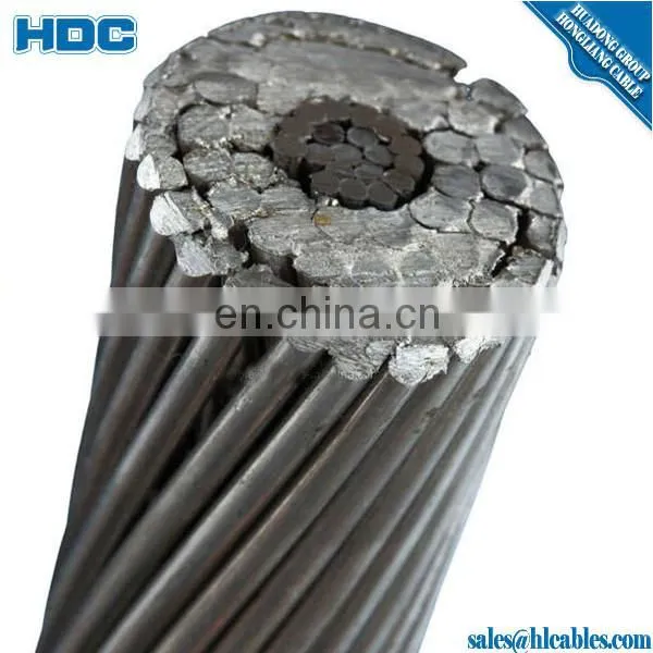 bare conductor 477 mcm ACSR/AS(Aluminum Clad Steel Wire Reinforced) Hawk conductor price