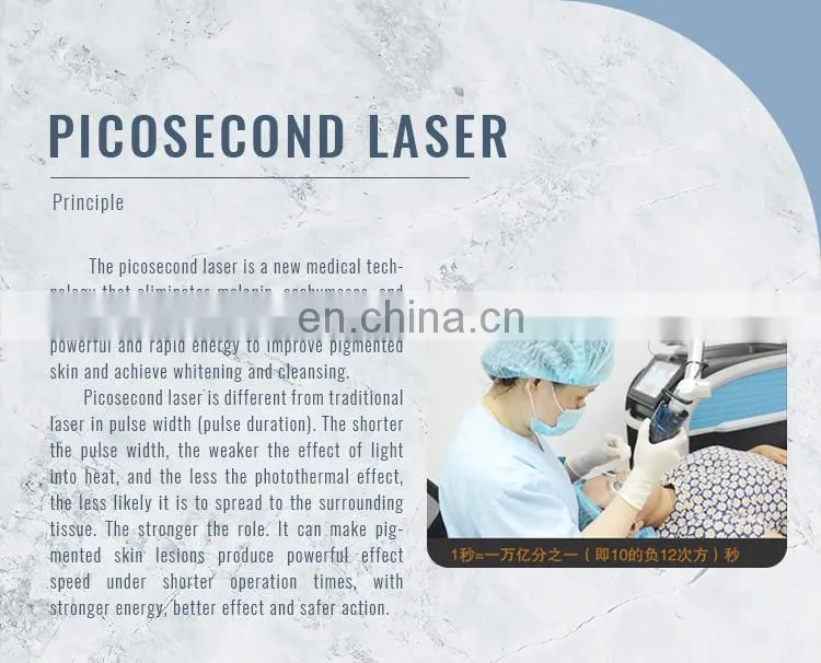 Picosecond 1064 nm 755nm 532nm Pico q switched Nd Yag Laser Pico Laser Tattoo Removal skin whitening remove freckle machine