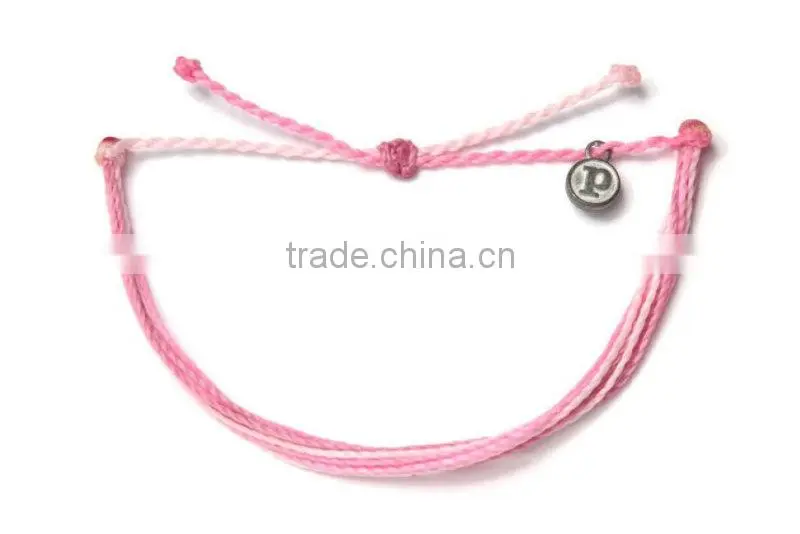 hot sale chinese good luck bracelet wax cord woven bracelet for girl