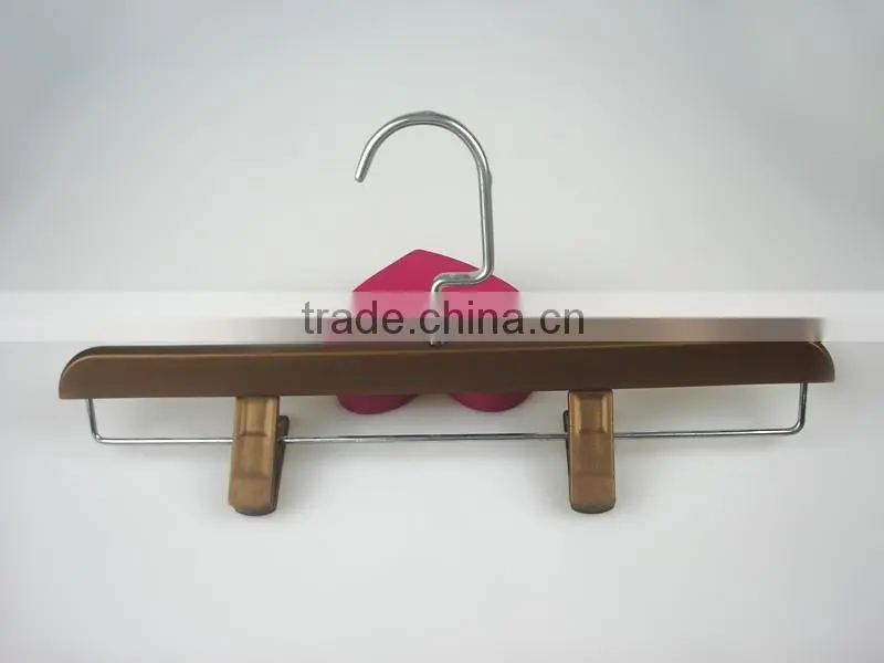 IMY-542 brown custom skirt hangers plastic