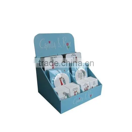 custom retail advertising drug store cardboard pallet display stand