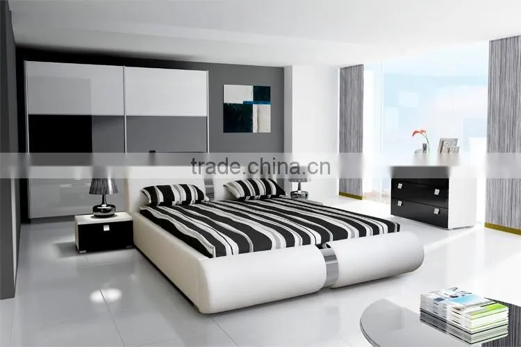 2016 hot sale modern bedroom furniture diamond bed