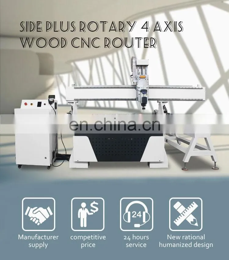 SENKE Manufacturer Outlet 4*8 FT 4 Axis Classical CNC Router for Wood Milling Engraving
