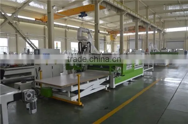 Nesting cnc router for furnitures making cnc machine,auto feeding woodworking machine for door and cabniet engraving cnc machine