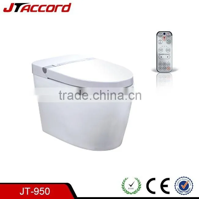 Popular style white round ceramicJT-950 toilet with water jet wholesale