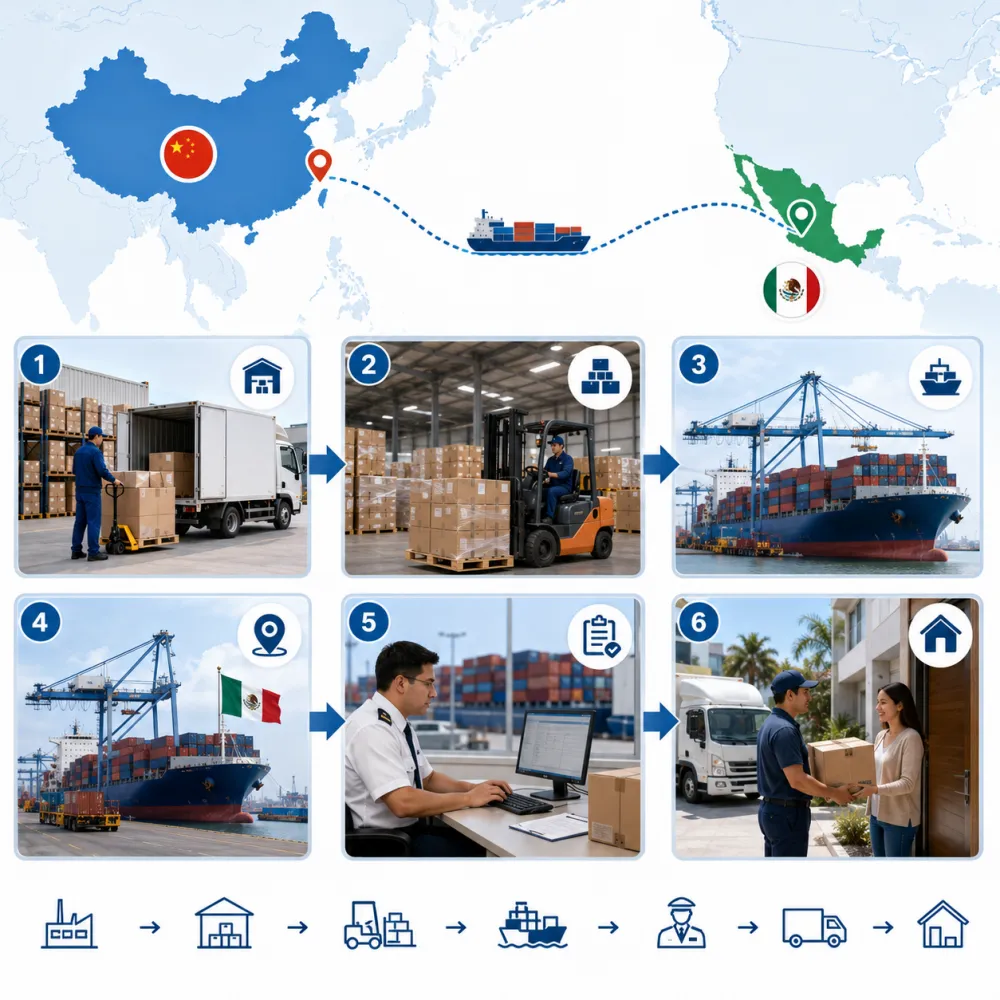china-to-mexico-sea-truck-freight-process