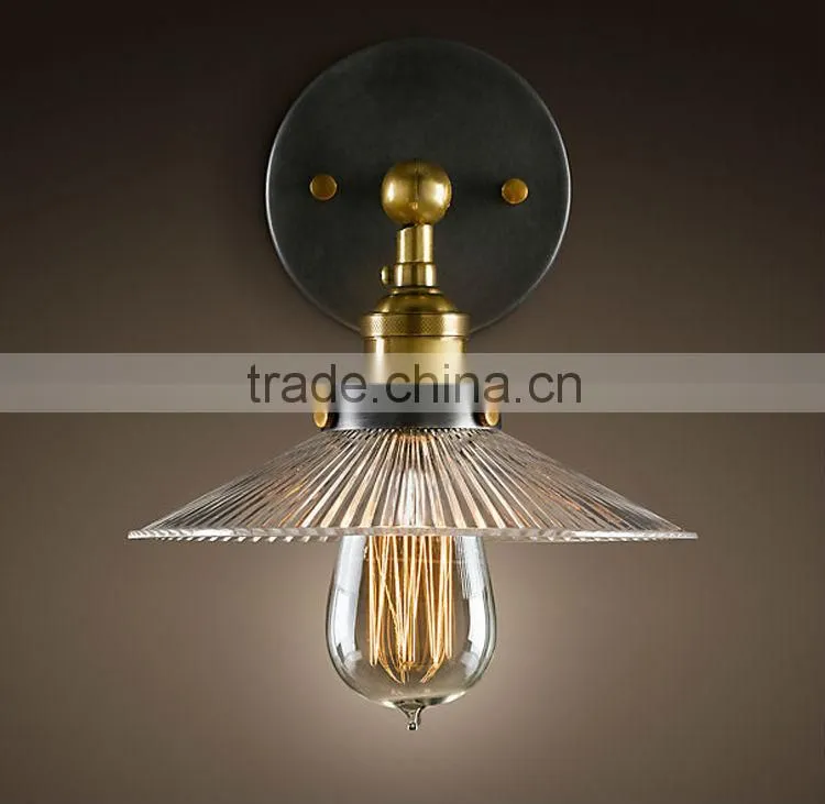 Brass Light Socket Iron Retro Lamps Wall Mounted
