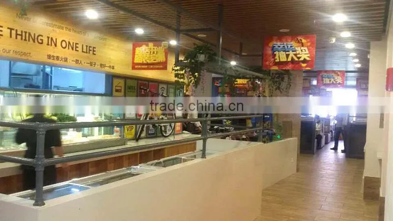 APEX restaurant air cooled showcase hot pot chafing dish refrigerated order dishes display cabinet