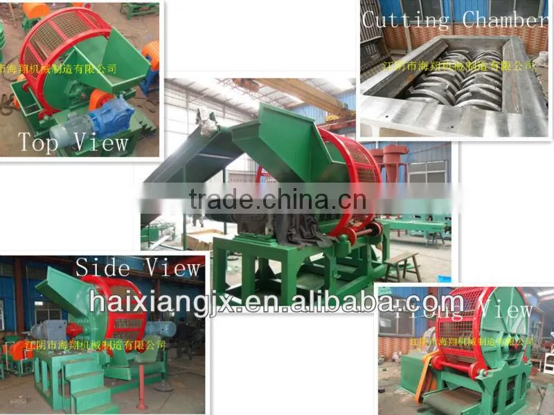 China Brand Used Tire Recycling Shredder/ Tire Chippers Shredder