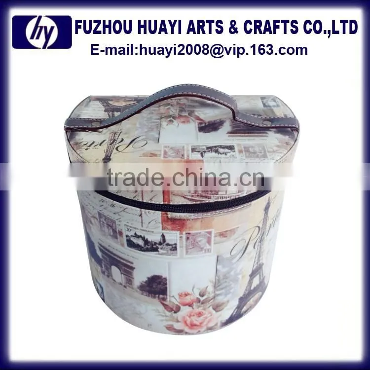 Round gift box wholesale custom small tote gift box