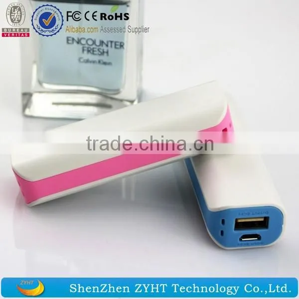 free logo 2600mah mini lipstick power bank