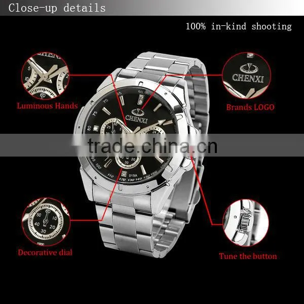 Wholesale stainless steel quartz wrist cheap watch for men can customzied your logo on watch 019AMS