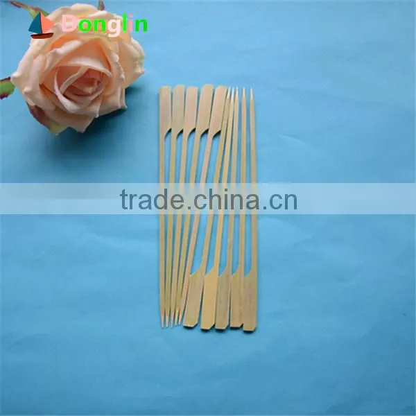 Green color bamboo skewer for food