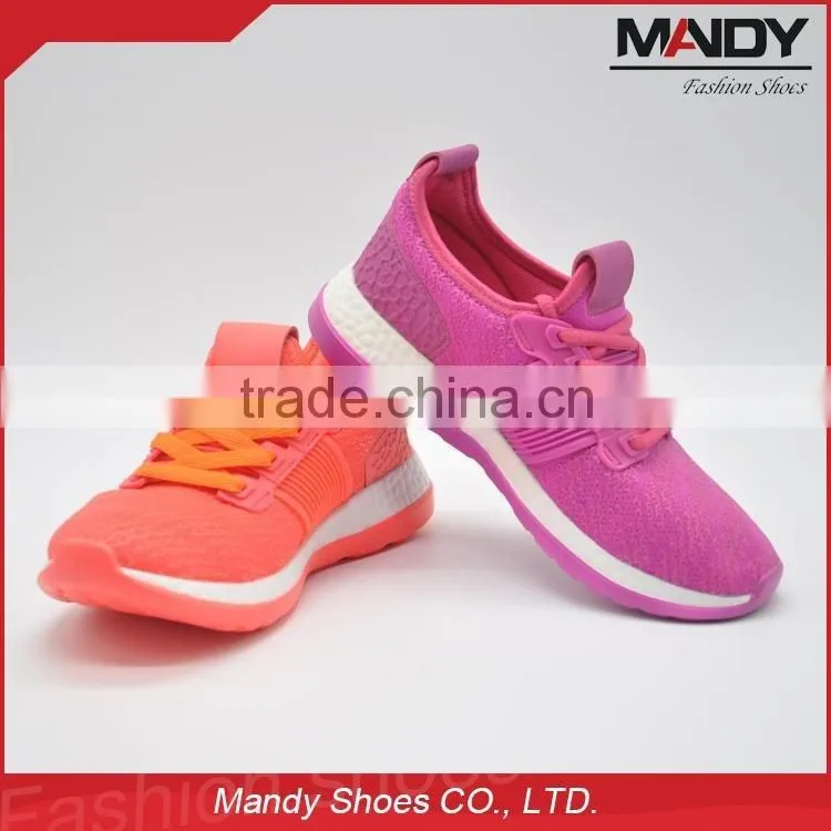 2016 guangzhou hot selling breathable ladies sport shoes