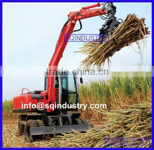 360 degree rotation sugarcane loader, sugarcane grasper