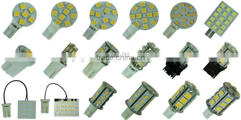 mini tower 1W 5SMD 2835 12v 24v red amber T10 led side marker lights
