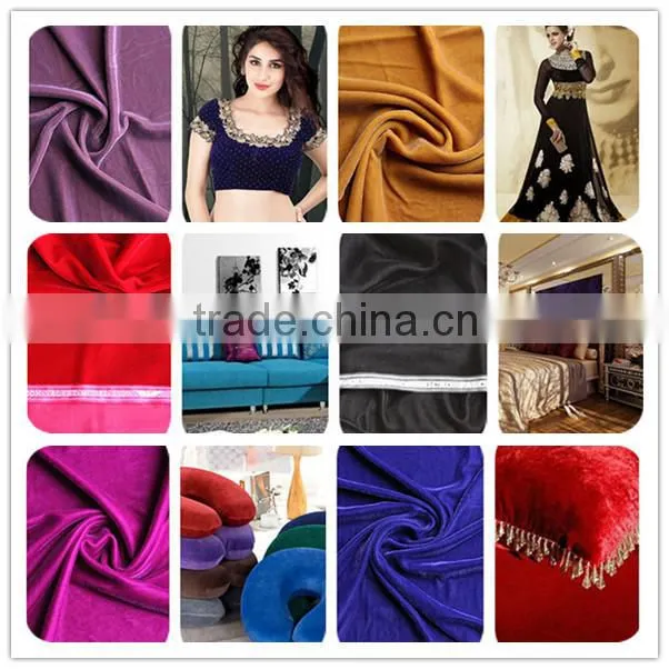 Violet fabric/polyester fabric Micro Plain Velvet 5000 fabric/micro velvet 9000