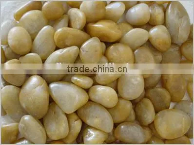 Modern landscaping polished pebble stone