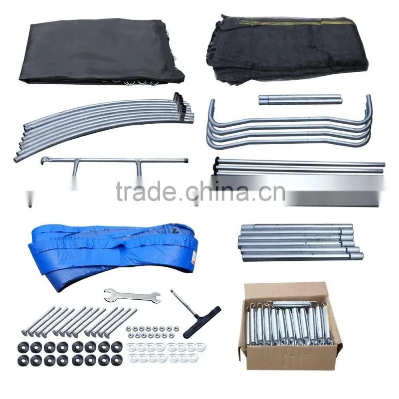 zhejiang big net trampolines with pvc enclosure 10ft ce