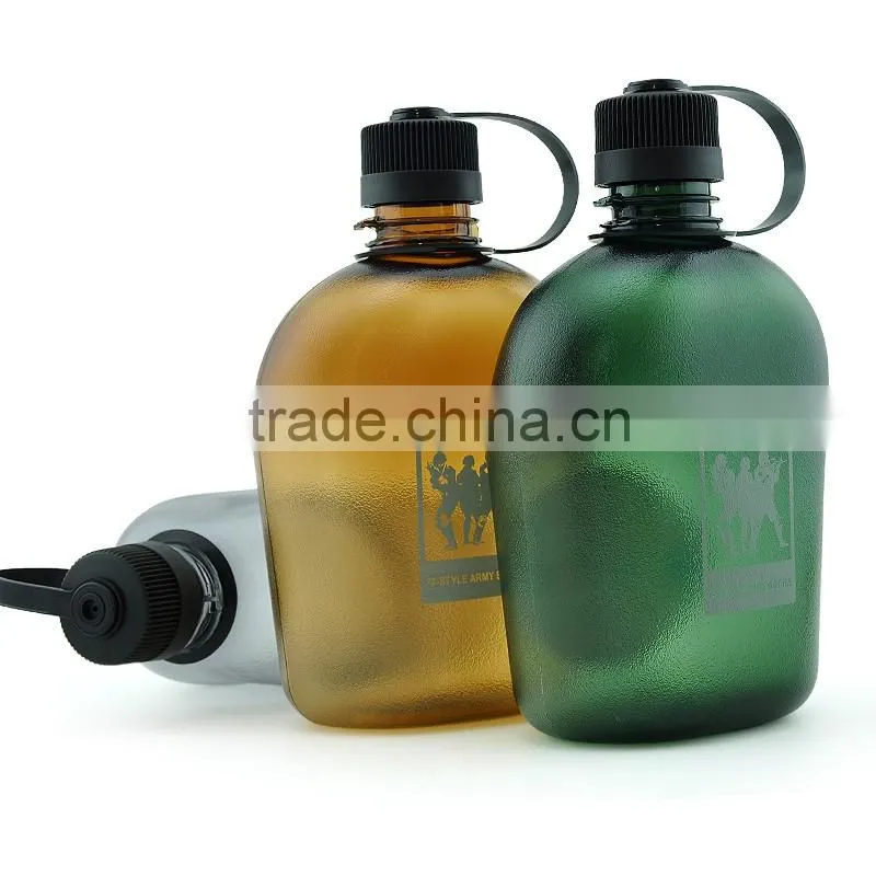 FDA EN standard green color army shaker bottle bpa free